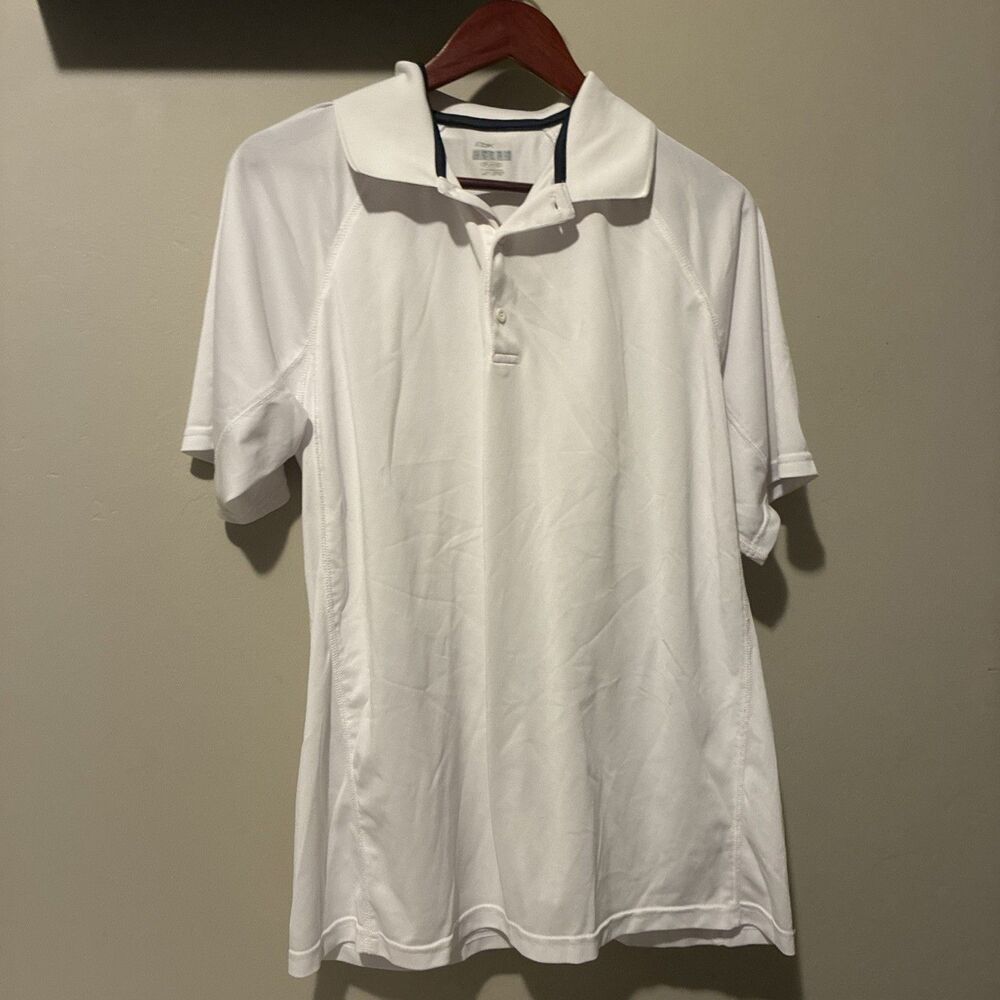 NEW white Golf polo shirts‎ for men Large